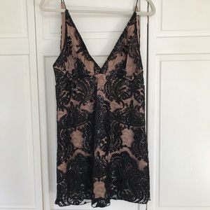 Free People embellished lace dress